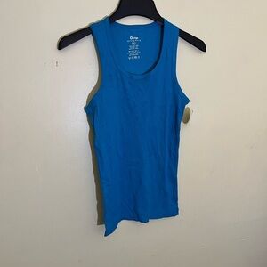 Grip Girls Blue Fitted Sleeveless Tank Top Size XL NWT